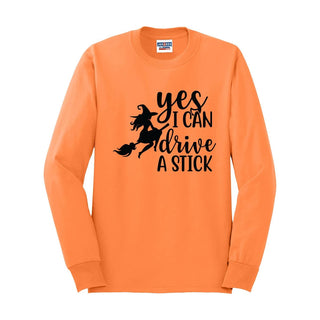 Drive a Stick Orange Long Sleeve Shirt