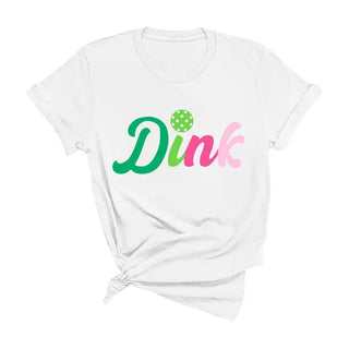 Multicolor Dink Pickleball T-Shirt #HPTS-NAVYSM-DINK