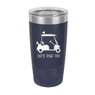 Let's Par Tee Golf Cart Navy 20oz Tumbler #TWB20-PAR23-NAVY