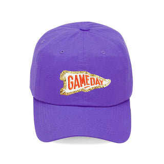 Orange Pennant Patch Purple Cap