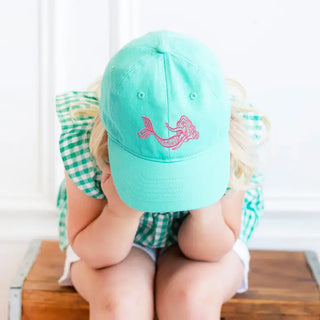Motif Embroidered Mint Kids' Cap #M185VL-MINT-SDAIS