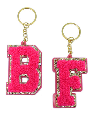 Acrylic Hot Pink Letter Keychain #ACK-LETTER-HTPK