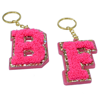 Acrylic Hot Pink Letter Keychain #ACK-LETTER-HTPK