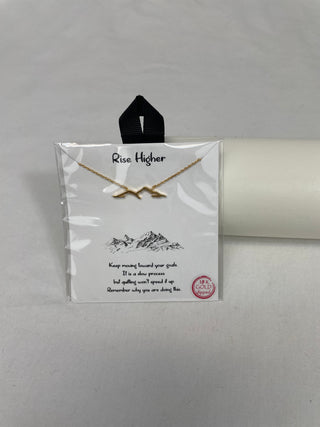 Gold Mountain Outline Necklace #EN950-GD