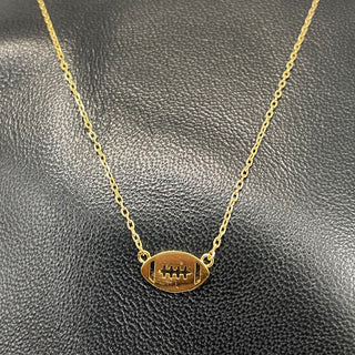 Gold Football Necklace #EN0358-GD