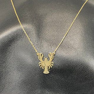 Gold Lobster Necklace #EN0561-GD
