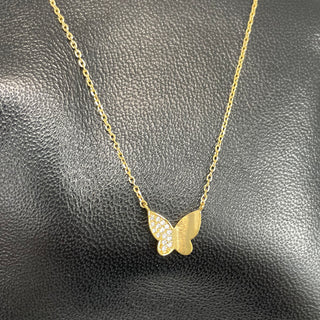Gold Butterfly Necklace #EN858-GD