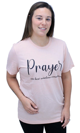 Prayer Wireless Connection T-Shirt #HPTS43-BLUSH-PRAYER