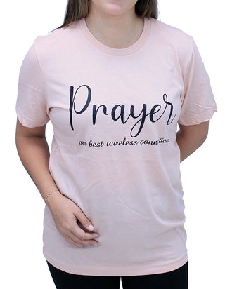 Prayer Wireless Connection T-Shirt #HPTS43-BLUSH-PRAYER