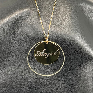 Gold Olivia Necklace #L903GD-ROUNDG