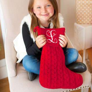 Red Knit Stocking #M910VL-RED