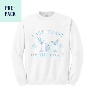 Last Toast on the Coast White Sweatshirt 9 pc Set