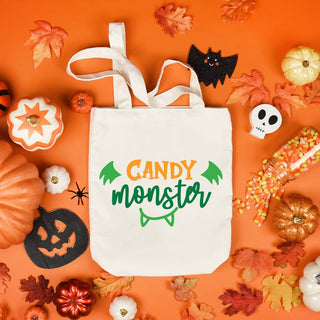 Candy Monster Small Canvas Tote