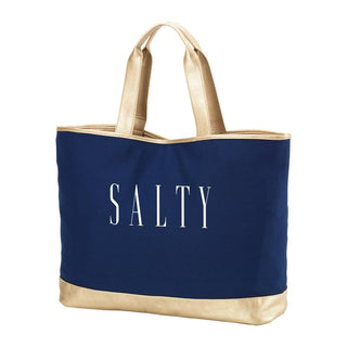 Salty Navy Cabana Tote
