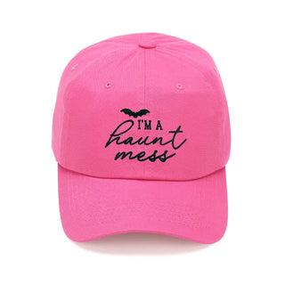 Hot Pink Haunt Mess Cap