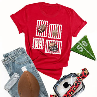 Football Stamp T-Shirt #HPTS-BLKLG-FBSTAMP