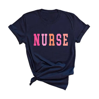 Nurse T-Shirt #HPTS-HMINTSM-PKNUR