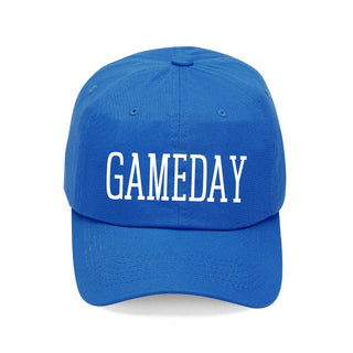 White Varsity Game Day Royal Blue Cap