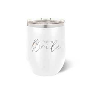 It's Giving Bride White 12oz Tumbler