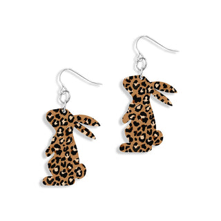 Spotlight Leopard Bunny Earrings