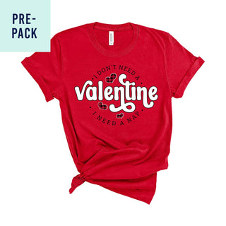 Valentine's Nap Red T-Shirt Pre-Pack