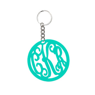 Mint Vine Monogram Acrylic Keychain