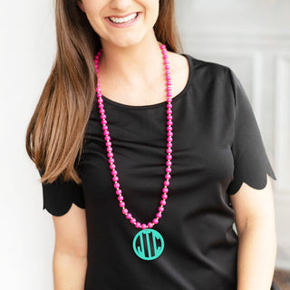 Hot Pink Jennifer Necklace
