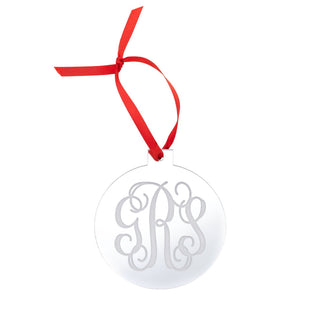 Round Mirrored Acrylic Ornament