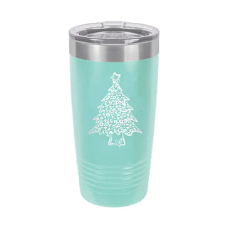 Leopard Christmas Tree 20oz Tumbler