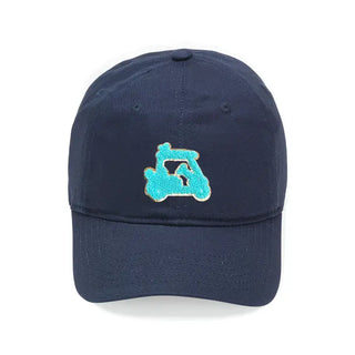 Golf Cart Glitter Patch Cap #L190-BLU-PGCART