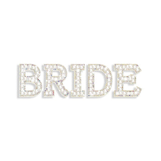 Bride Pearl Varsity Letter Patches