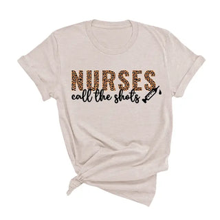 Nurses Call the Shots T-Shirt #HPTS-HNATSM-SHOTS