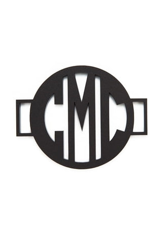 Circle Font Monogram Disc