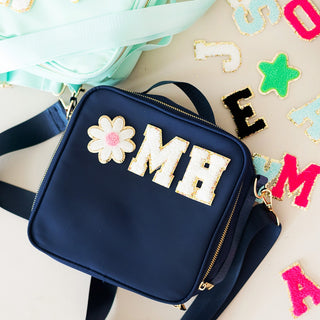 Creme Vowel Varsity Letter Patches Pre Pack