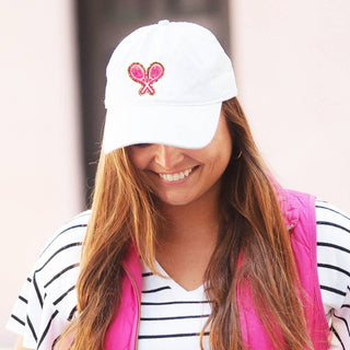 Tennis Glitter Patch Cap