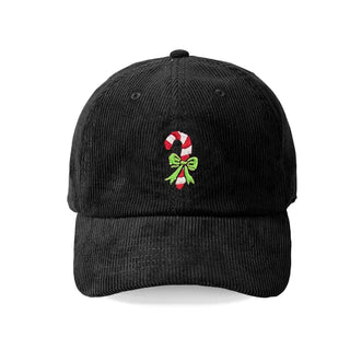 Candy Cane Corduroy Cap