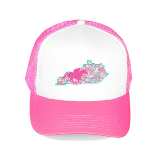 Run for the Roses Trucker Hat #L197-NPK-HTRFR24