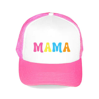 Multicolor Mama Trucker Hat #M197VL-BLU-MLTMA