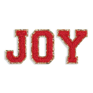 Joy Red Varsity Letter Patches