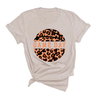 Leopard Basketball T-Shirt #HPTS-BLKLG-BASKETLPRD