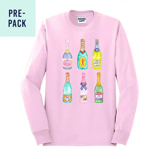 Champagne Problems Light Pink Long Sleeve 9 pc Set #PACK-LSLTPK-CHAMP24