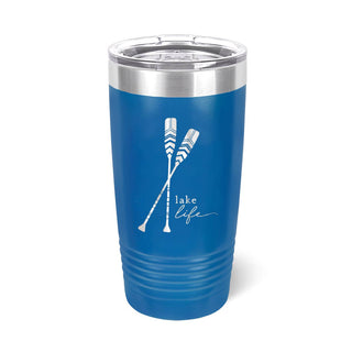 Oar Lake Life Royal Blue 20oz Insulated Tumbler