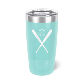 Baseball Bats Teal 20oz Tumbler #TWB20-BBAT23-TEAL