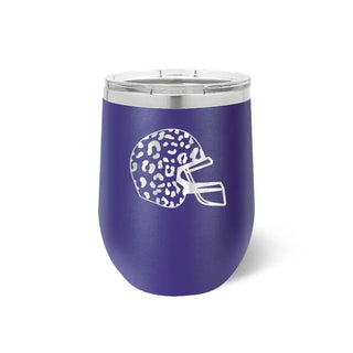 Leopard Helmet Tumbler #TWB12-LPRDHEL-BLK
