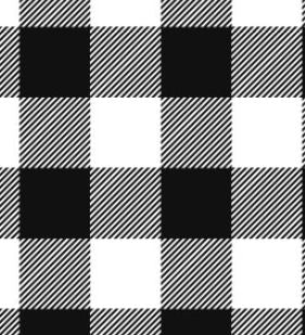 Black Buffalo Check Cap 