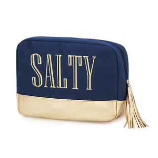 Gold Salty Cabana Cosmetic Bag #M235VL-MINT-SALTY