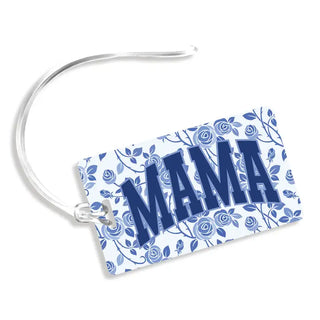 Blue Floral Mama Bag Tag