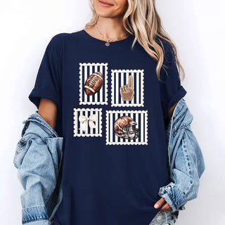 Football Stamp T-Shirt #HPTS-BLKLG-FBSTAMP