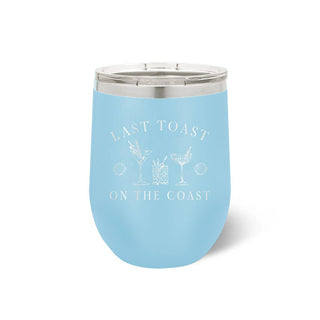 Last Toast on the Coast Light Blue 12oz Tumbler