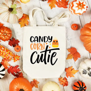 Candy Corn Cutie Small Canvas Tote #HPT2515-CANDY
